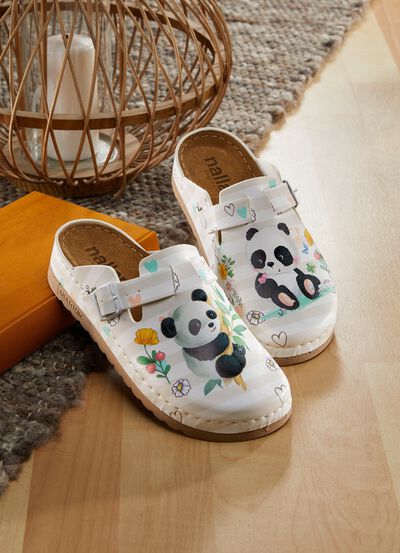Bequemer Clog mit niedlichem Panda-Druck 
