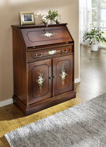 Stilvoller Sekretär mit handbemalter Blumendekoration 