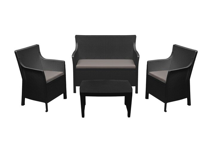 Gartenm&ouml;bel-Set aus aus witterungsbest&auml;ndigem Kunststoff  