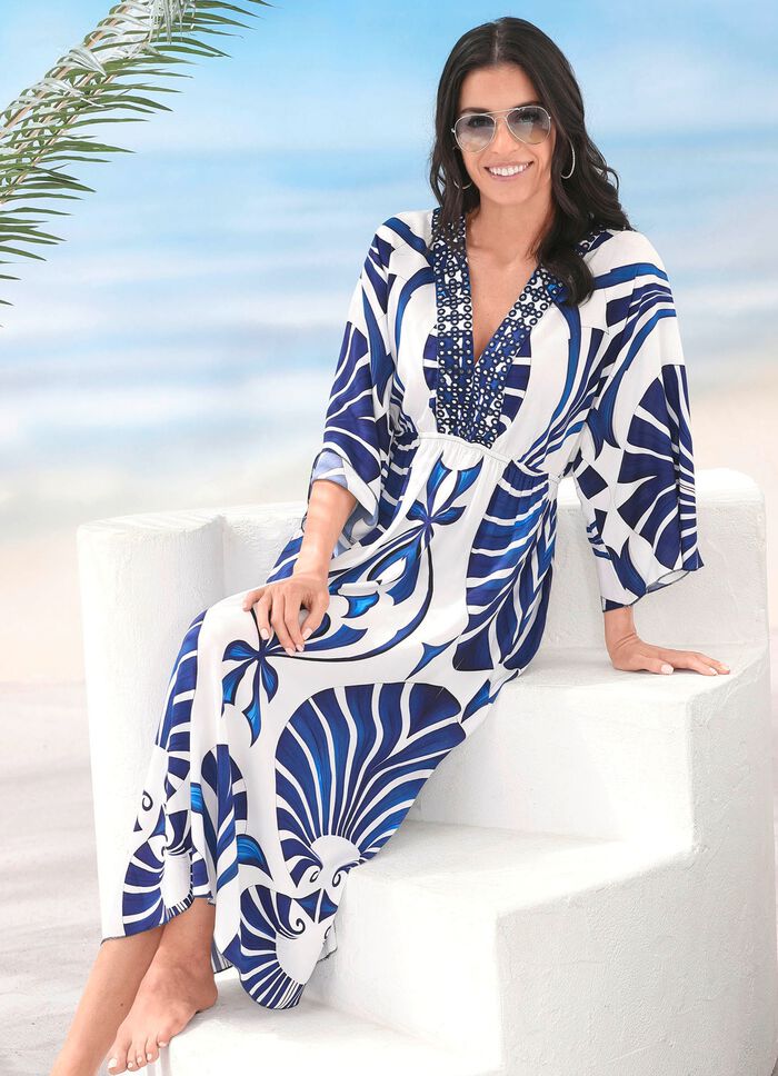 Laurina Kleid mit farbbrillantem Druckdessin 