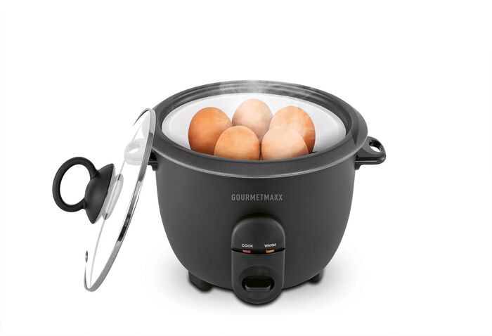 2-in-1 Reiskocher mit praktischer Dampfgarfunktion 