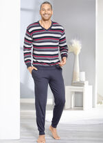 Interlock Schlafanzüge im Doppelpack mit Bündchenabschlüssen 