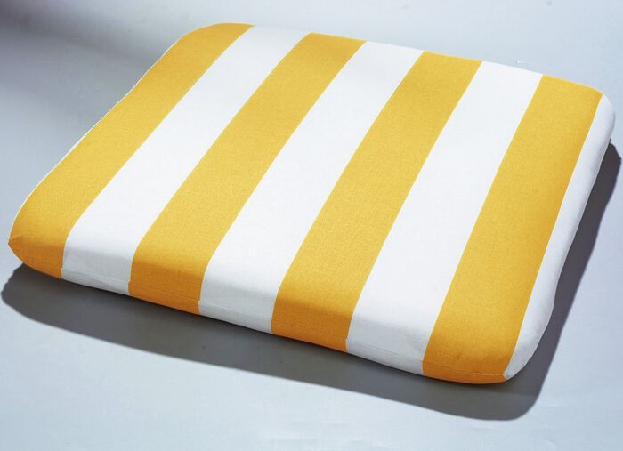 Kissen und Auflagen in mustergültiger Qualität GELB/WEISS