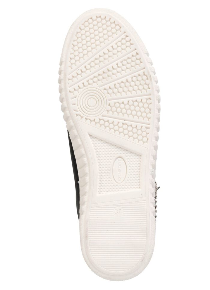 ELENA EDEN, stylische Damen-Sneaker, Weite G, herausnehmbares Fu&szlig;bett SCHWARZ