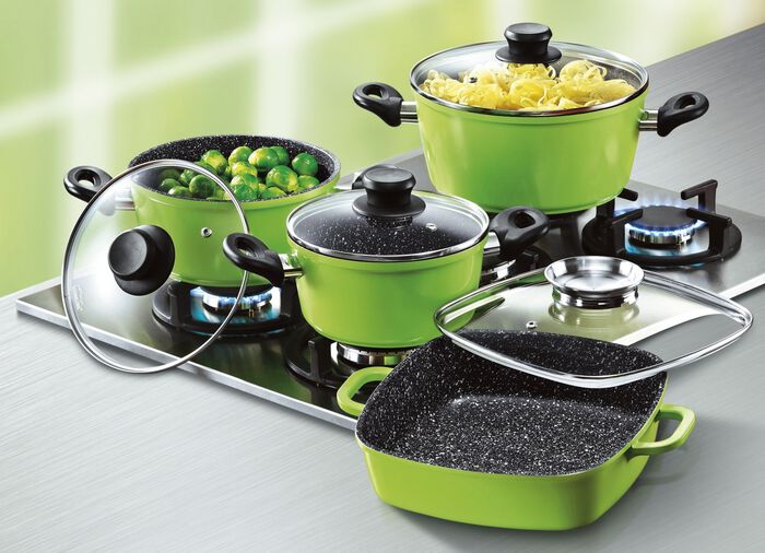 Stoneline &ndash; Topf-Set, 10-teilig: Eine Anschaffung f&uuml;rs Leben 