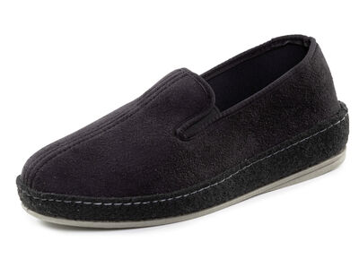 Hausschuh aus Veloursmaterial 