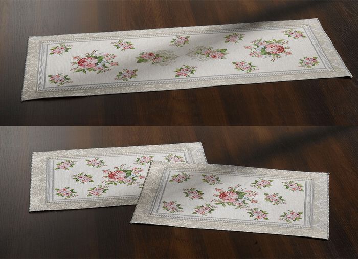 Tisch- und Raumdekoration mit romantischem Rosenmotiv 