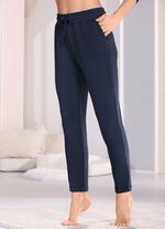 Schlaf-und Freizeithose mit Taschen und breitem Dehnbund 