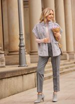 Weste in Zopfmuster-Optik 