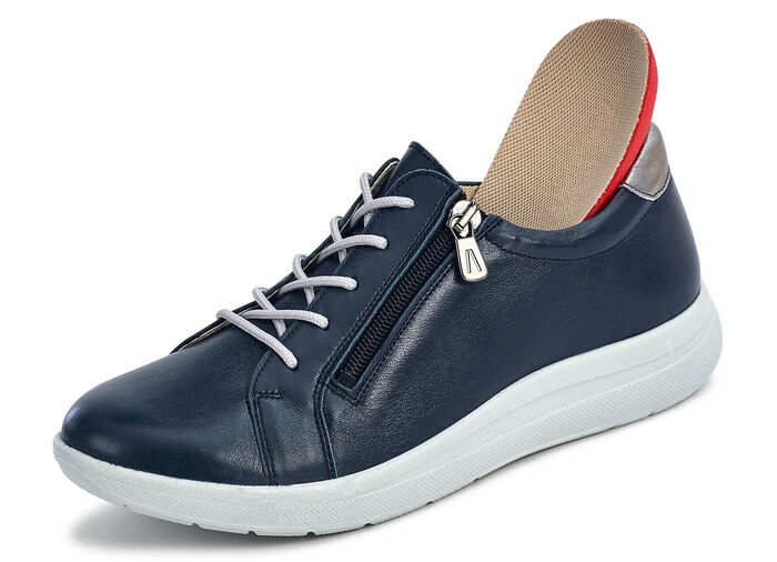 Schn&uuml;rschuh mit praktischem Seitenrei&szlig;verschluss MARINE