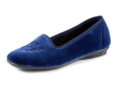 Laurina Haus-Ballerina mit stilvoller Stickerei 