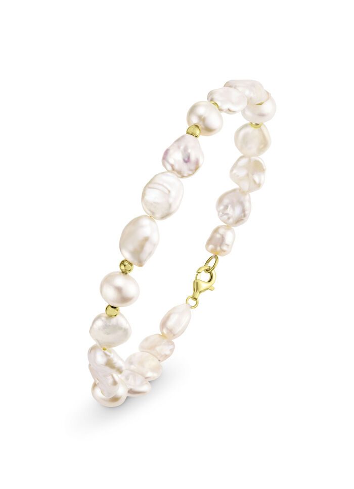 Armband mit SW-Zuchtperlen und Keshi-Perlen 