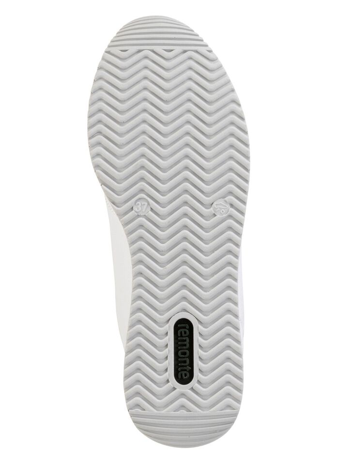 Remonte Schn&uuml;r-Sneaker mit silberfarben schimmerndem Kontrast-Besatz 