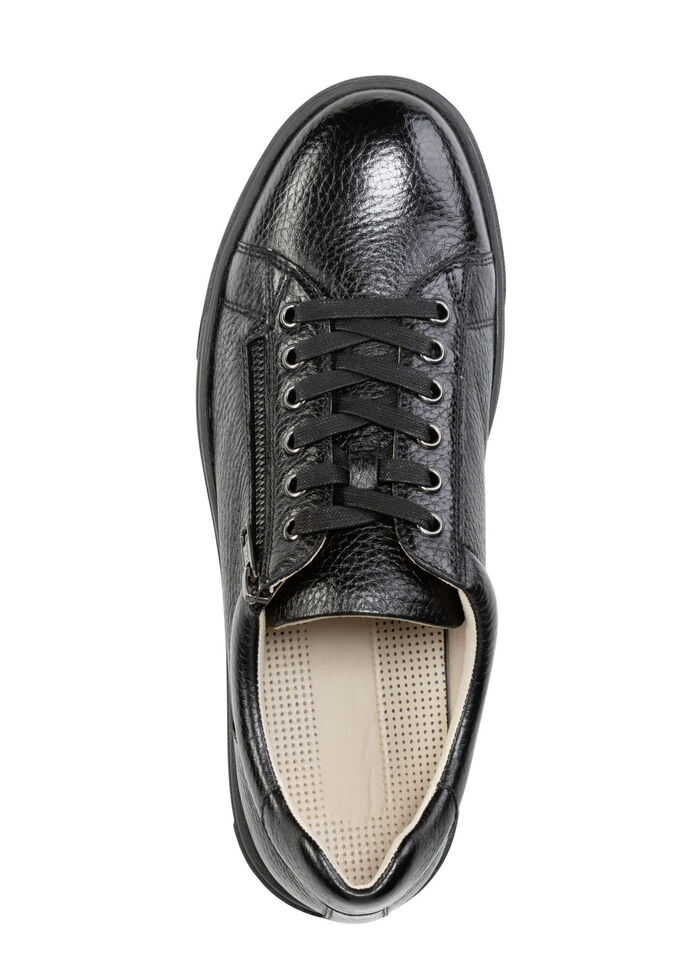 GINO GALANTE, klassische Herren-Sneaker, mit herausnehmbarem Fußbett SCHWARZ