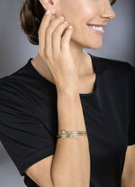 Flexibler, massiver Schlangen-Armreif 