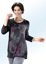 Longshirt mit Druckmotiv 