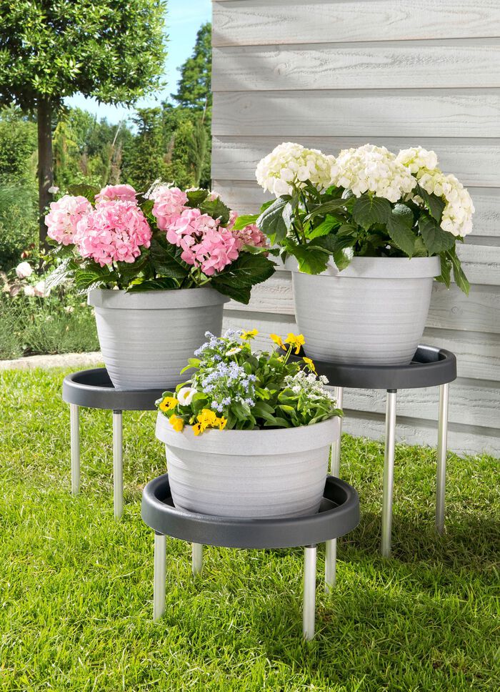 Pflanzenpodest aus Kunststoff, 3er-Set 