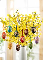 Handgeschnitzte Ei-H&auml;nger, 10er-Set 