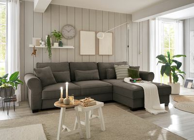 Moderne Polsterecke mit Bettfunktion 