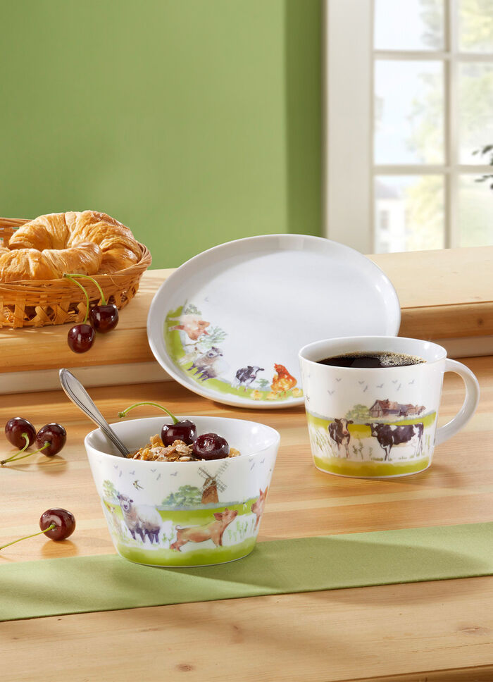 Fr&uuml;hst&uuml;cksset "Farm Animals", 3-teilig 