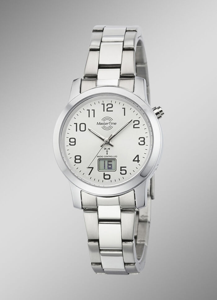 Klassische Damenuhr mit Funkuhrwerk 