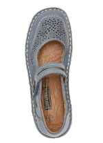 ELENA EDEN Slipper mit dekorativer Klettspange JEANS