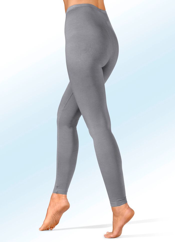Zweierpack Leggings aus tragangenehmer Microfaser 