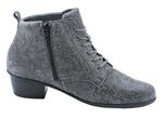 Waldl&auml;ufer Schn&uuml;r-Stiefelette mit floraler Pr&auml;gung 