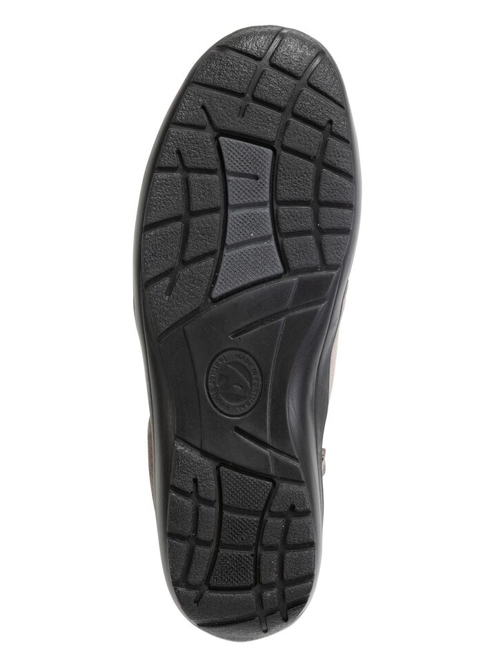 ELENA EDEN, bequeme Damen-Boots, Weite H, mit herausnehmbarem Fu&szlig;bett GRAU