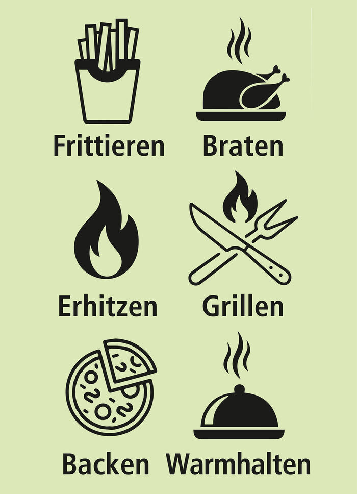 Digitale Heißluft-Fritteuse 