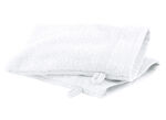 Kuschelige Frottier-Serie mit Bordüre WEISS