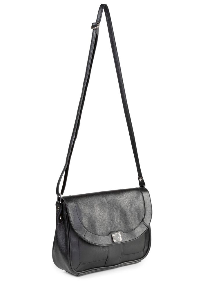 Laurina, Tasche, Damen, mit verstellbarem Umhängeriemen SCHWARZ