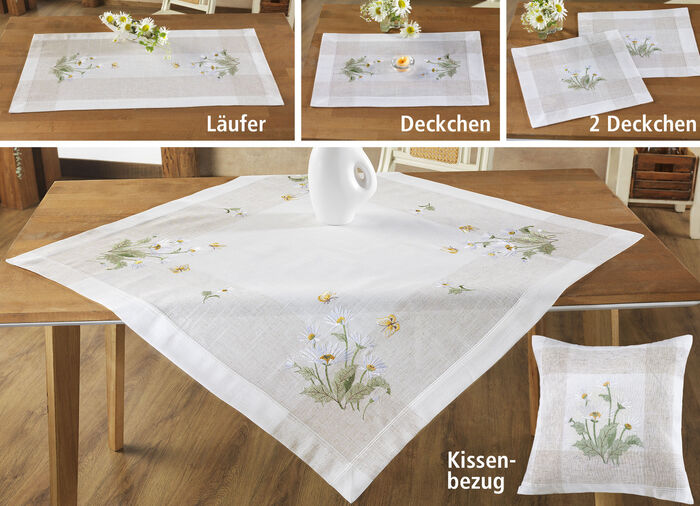 Tisch- und Raumdekoration mit Blümchen-Dessin SEKT-BUNT