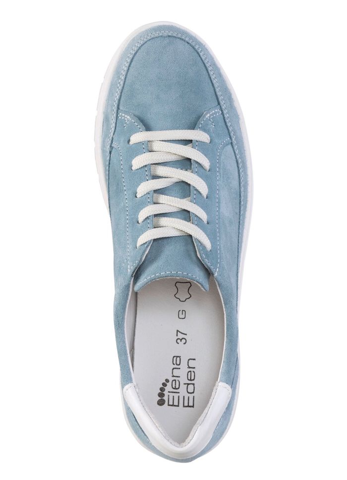 ELENA EDEN Schn&uuml;r-Sneaker aus Veloursleder 