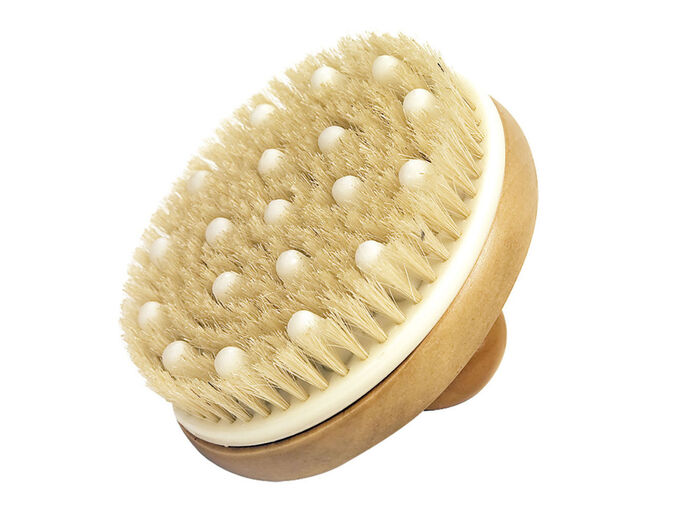 Massagebürste aus Wildschweinborsten  