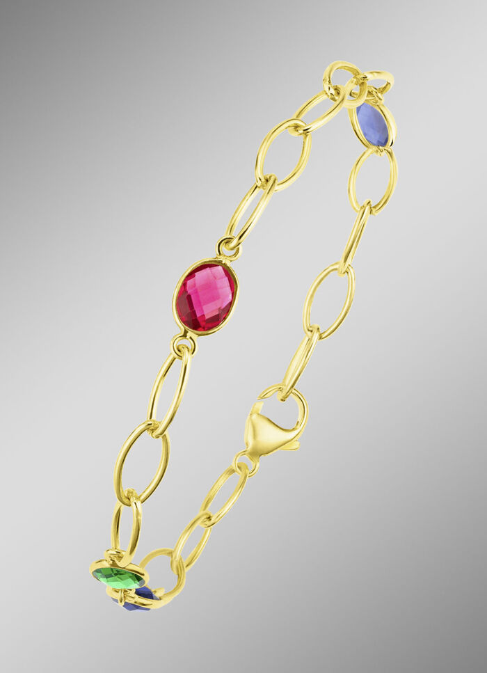 Farbenfrohe Eleganz: Armband mit Quarzen in verschiedenen Farben 