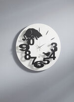 Originelle Wanduhr aus Eisen 