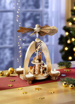 Tischpyramide aus Holz 