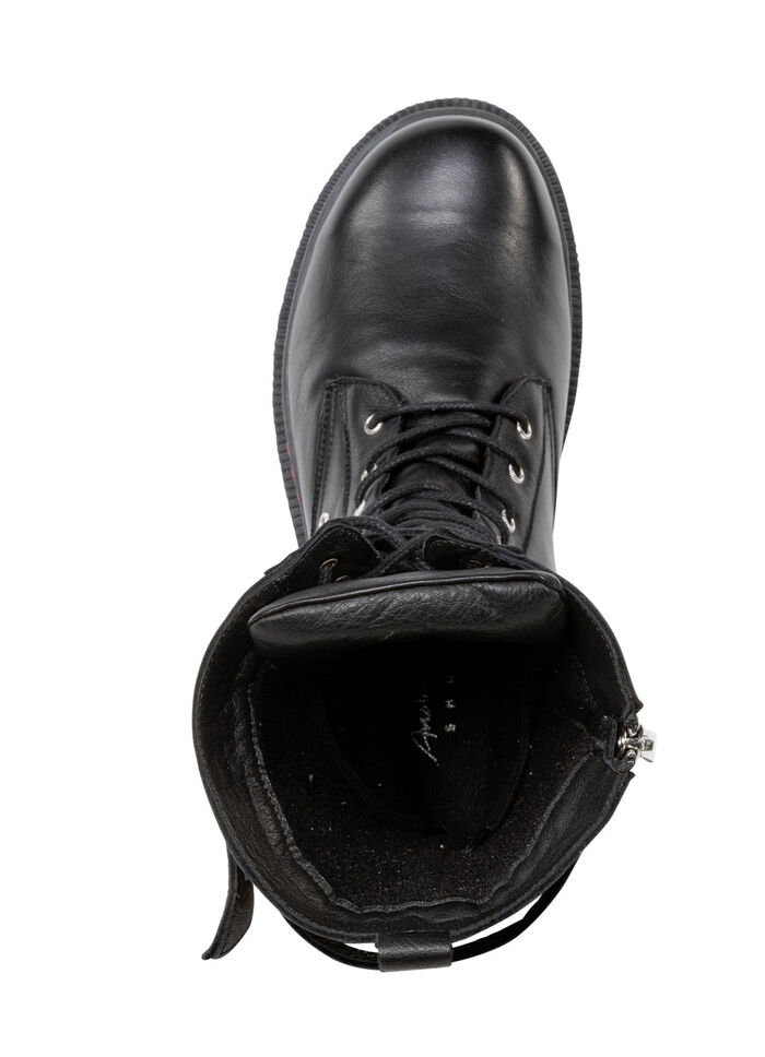 Andrea Conti Schn&uuml;r-Stiefel mit verstellbarer Schlie&szlig;e SCHWARZ