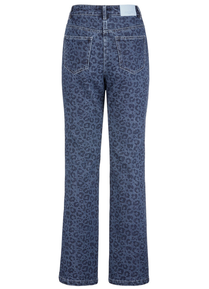 Jeans in aktueller Leo-Dessinierung 