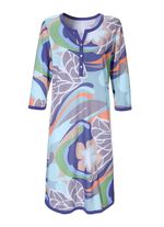 Nachthemd mit Knopfleiste, knielang mit 3/4-langen &Auml;rmeln 