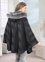 Cape mit Knopfleiste 