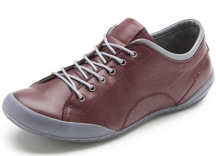 Andrea Conti Schn&uuml;rschuh mit Kontrast-Einfassung BORDEAUX