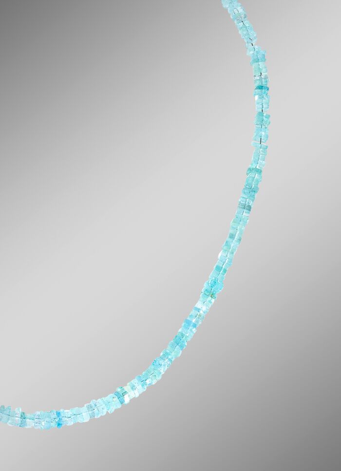 Halskette mit echt Aquamarin 