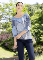 Pullover in leichter Batikoptik 