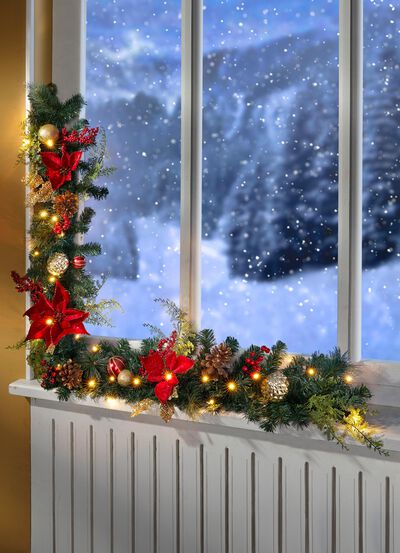 Beleuchtete Girlande mit Timerfunktion 