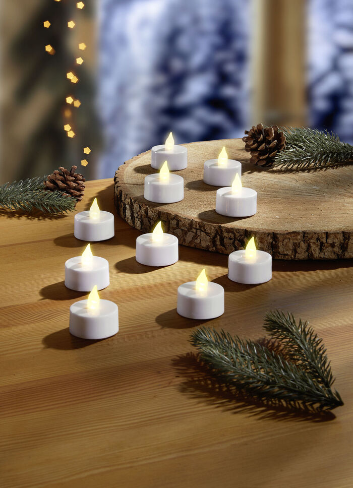 LED-Teelichter, 10er-Set 