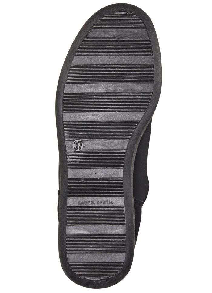 Stiefelette aus weichem, gestepptem Nubukmaterial 