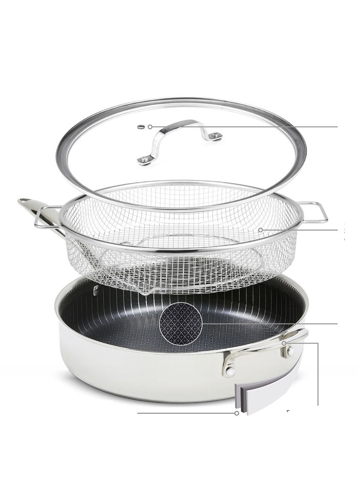 Livington Titan Pan Pfannen und Kochtöpfe EDELSTAHL