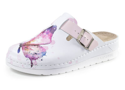 ELENA EDEN, klassische Damen-Clogs, Weite, G, mit verstellbarer Schließe 